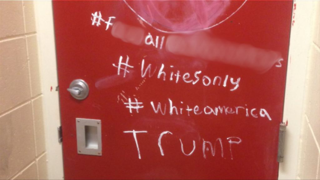 美國多處現支持特朗普及種族主義塗鴉