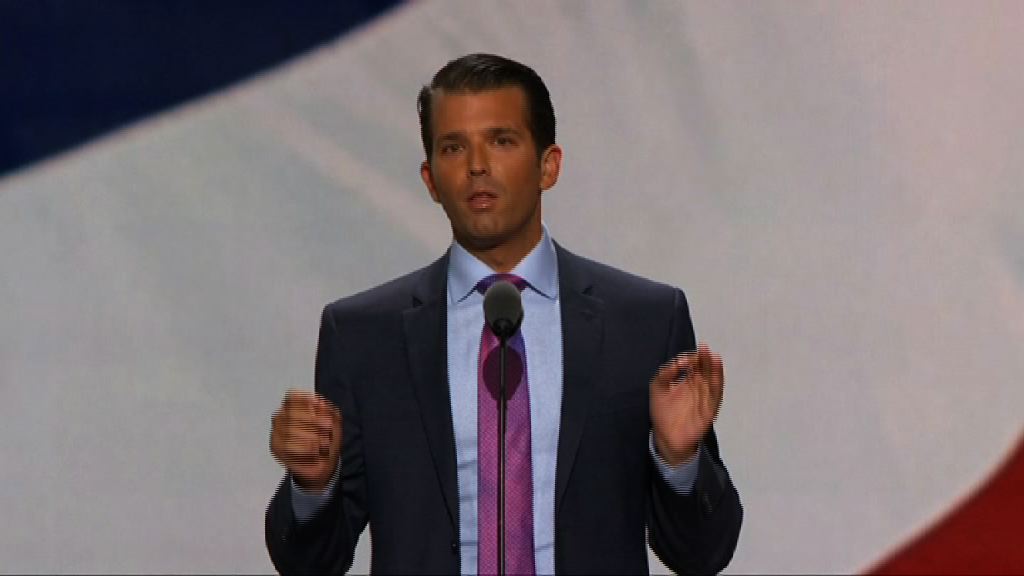 特朗普長子於大選期間晤俄律師