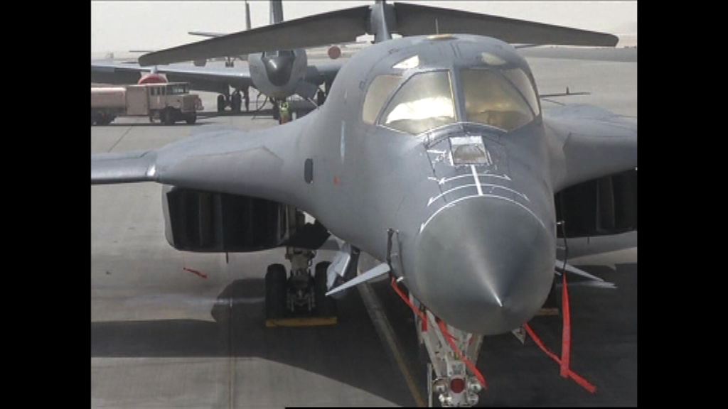 美空軍B-1B轟炸機南韓練兵
