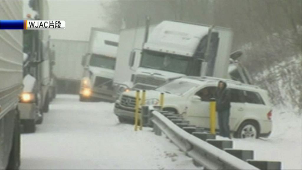 暴風雪襲美國北部釀59車連環相撞