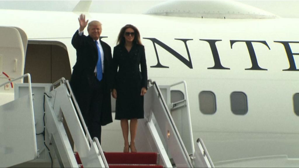 特朗普抵華盛頓為就職禮準備