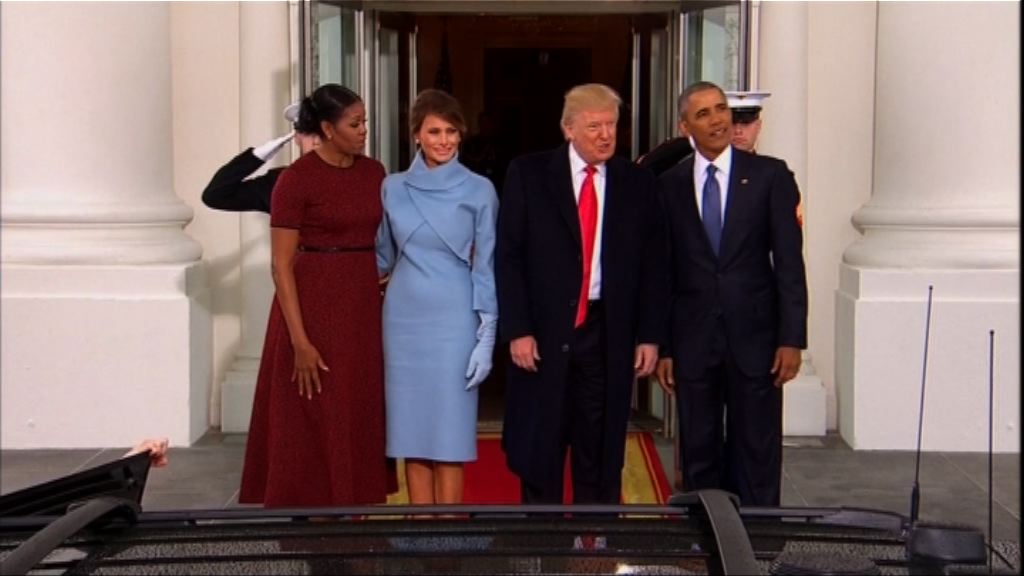 特朗普就職前與奧巴馬夫婦茶敘