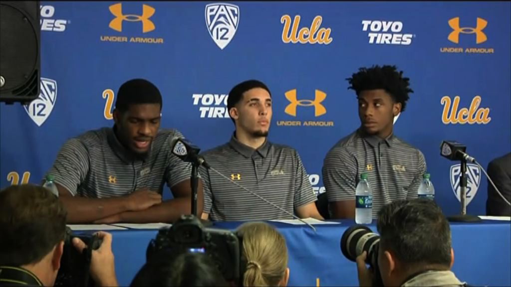 美加州大學三籃球員涉偷竊道歉