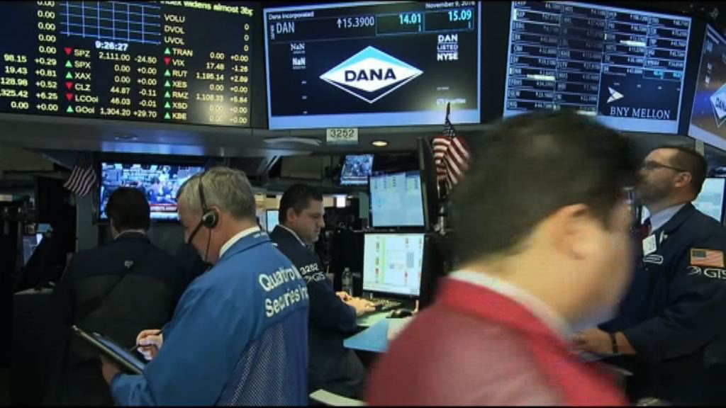 內地股市反彈刺激美股升逾2%