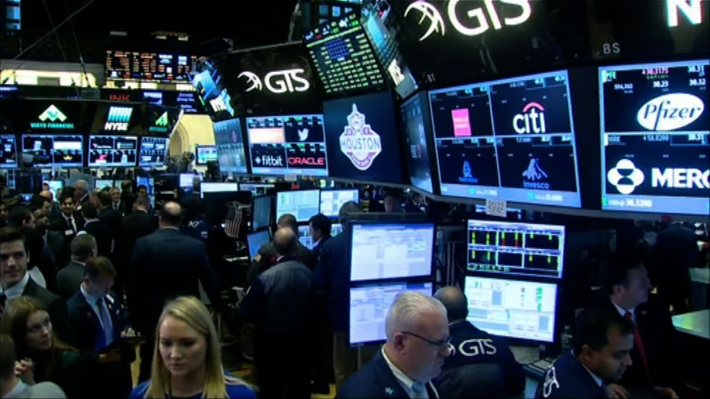 憂慮中美爆發貿易戰　道指和標指3連跌