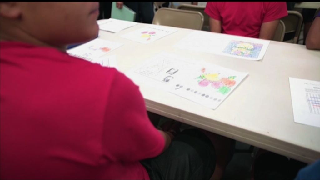 美國非法入境兒童被安置在收容中心