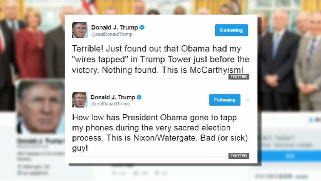 特朗普稱將提交證據支持竊聽論