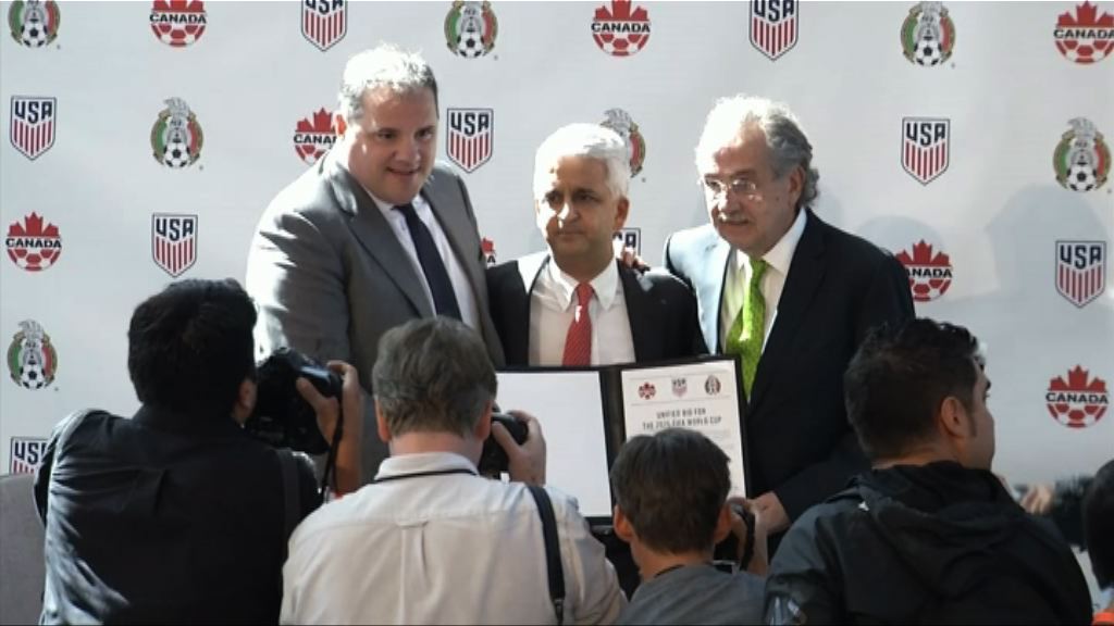 美加墨三國聯合申辦2026年世界盃