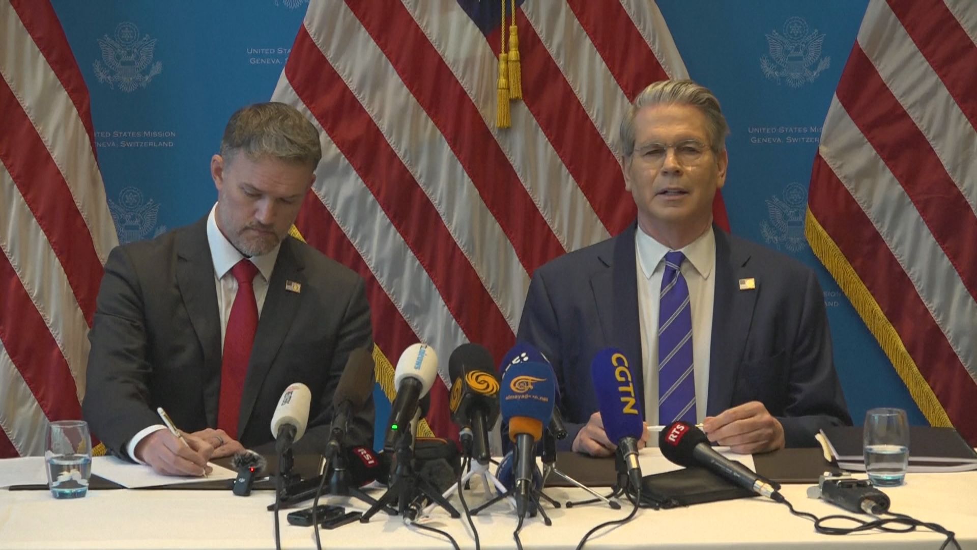 關稅戰｜中方指會談助彌合分歧　美財長稱或達成採購協議