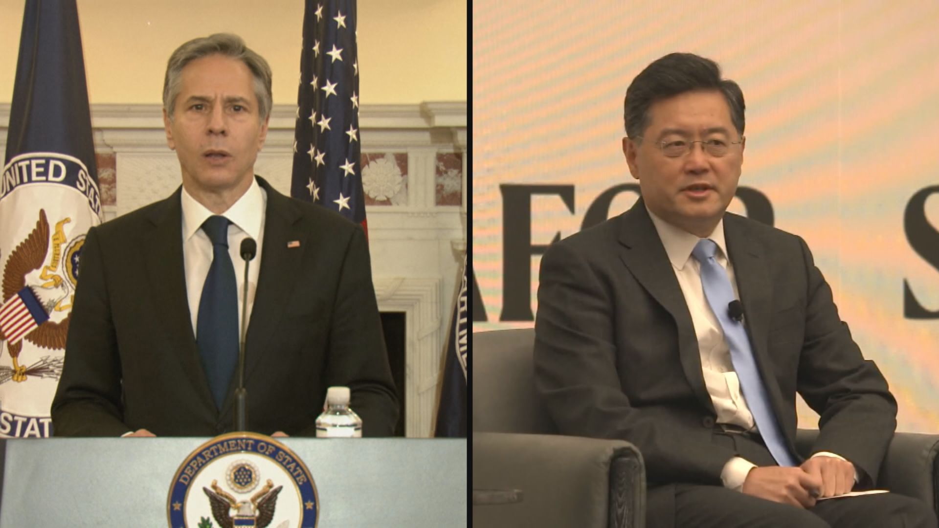 布林肯與秦剛通電話討論兩國關係