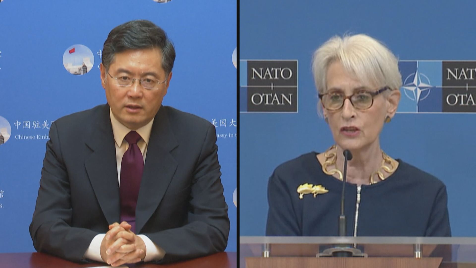 美副國務卿舍曼與中國駐美大使秦剛會面結束　雙方未公布內容