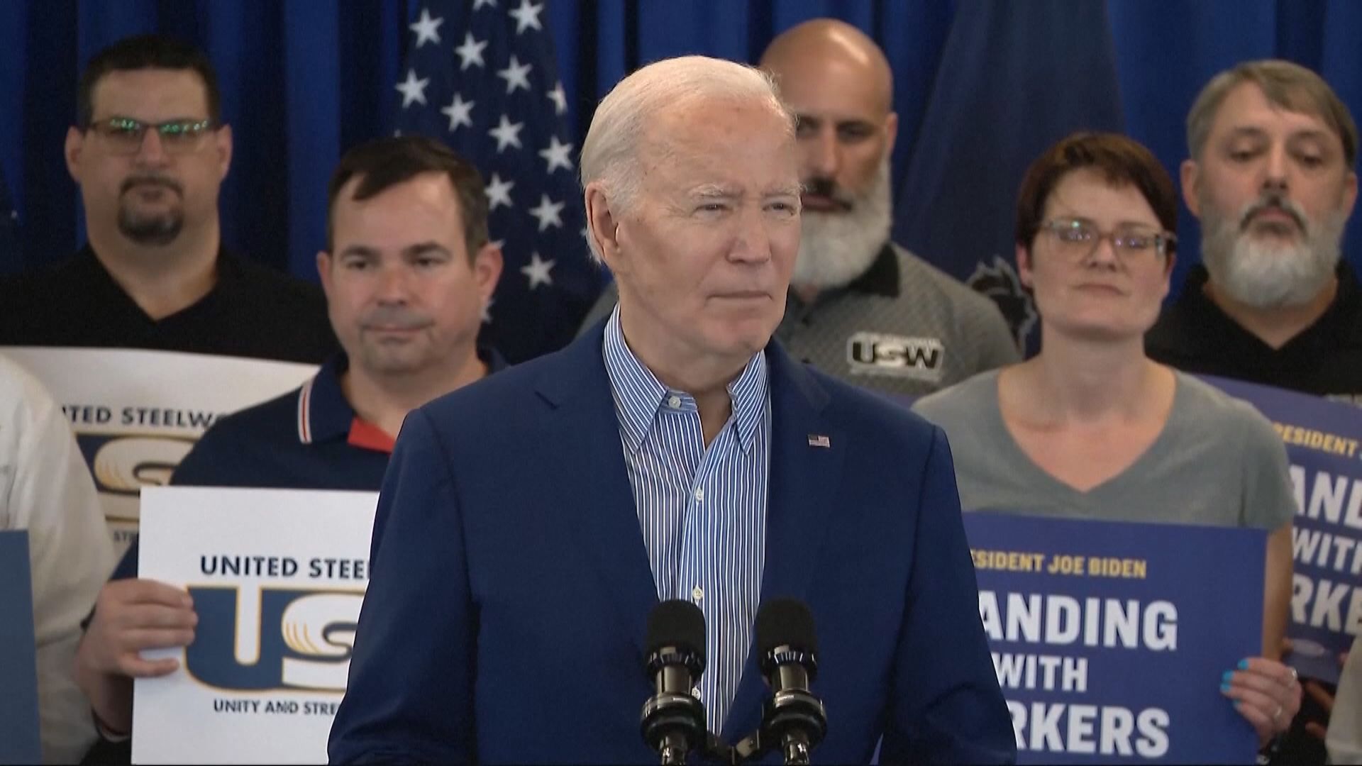 拜登批評中國鋼鐵業作弊 提出將鋼鋁產品關稅提高三倍