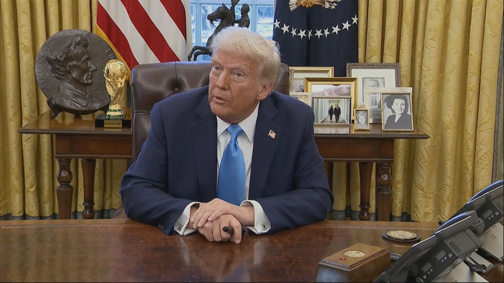 特朗普稱不急於與習近平通話　不認為中國報復措施構成問題