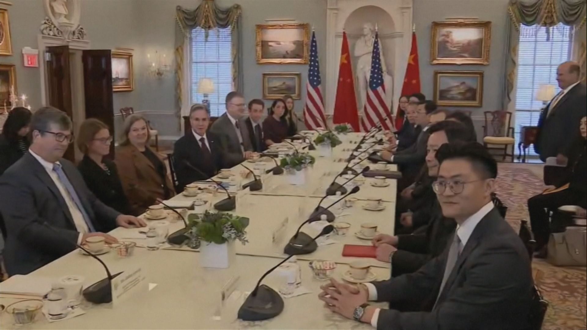 布林肯在華盛頓與劉建超會晤