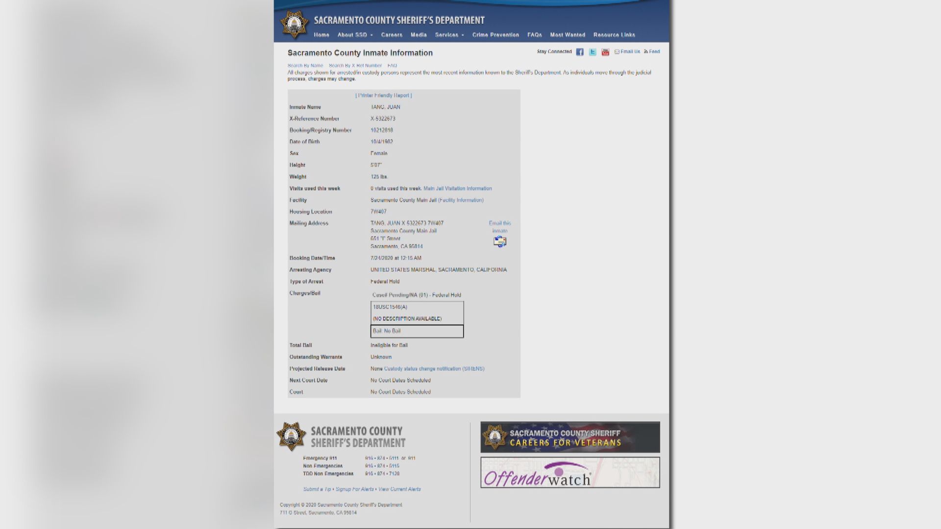 涉簽證欺詐中國研究人員被捕　下周出庭