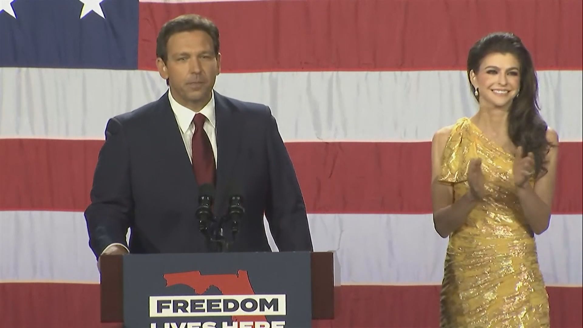 德桑蒂斯大比數得票連任佛州州長