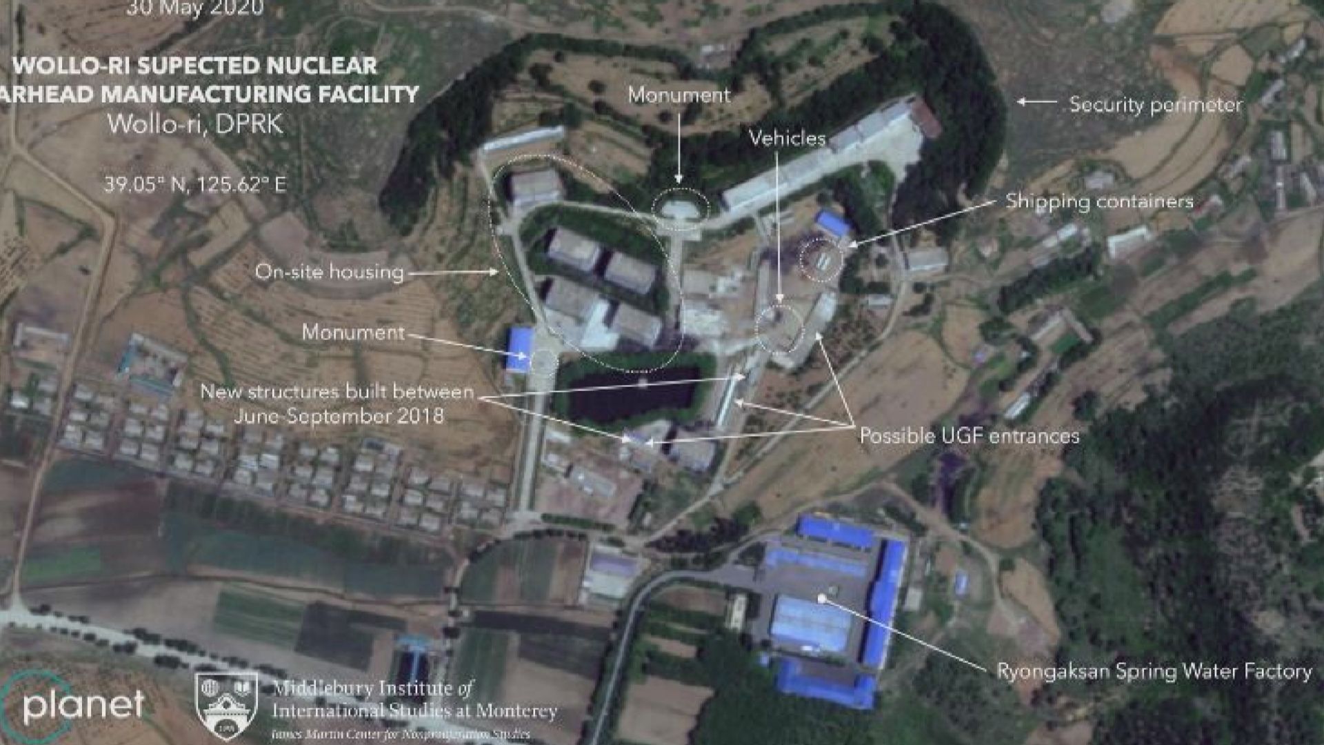 衛星拍到相信是未曾公開的北韓核設施