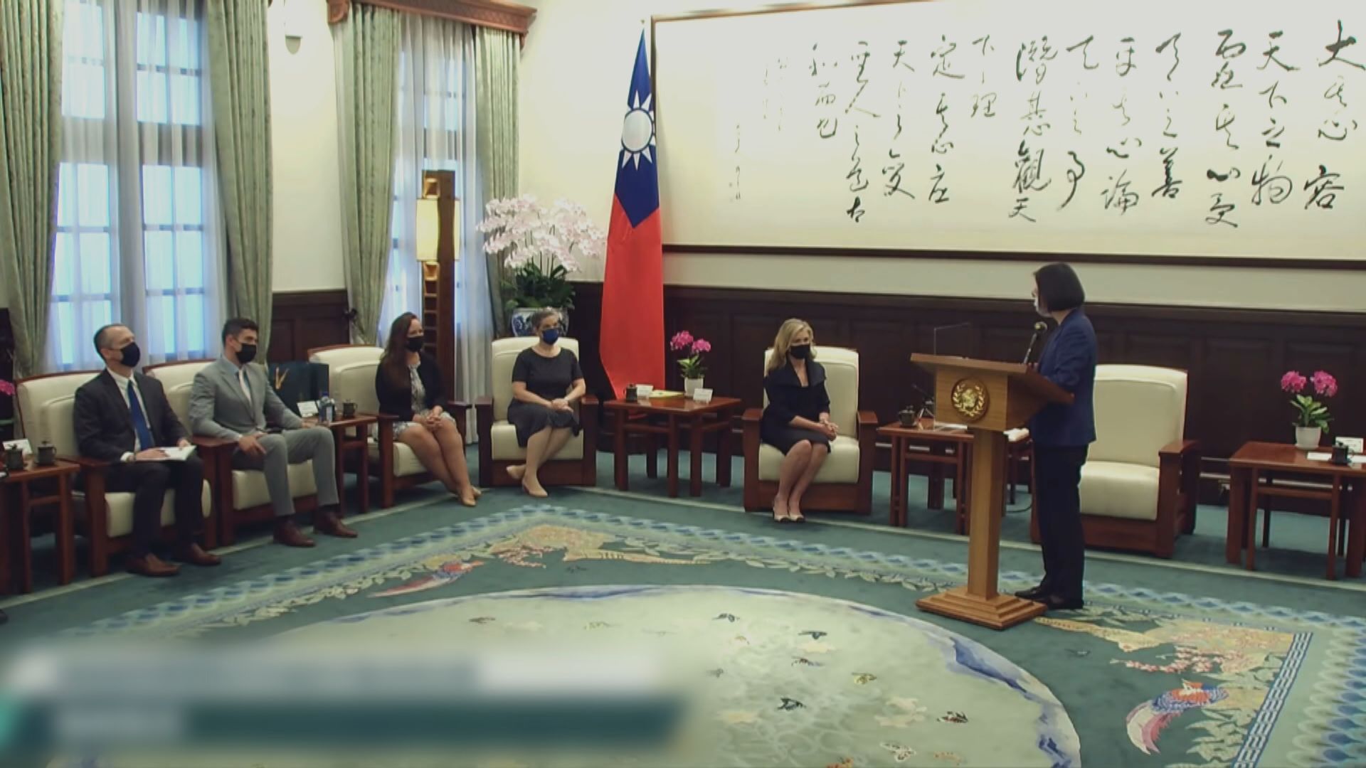 訪台美國國會議員晤蔡英文