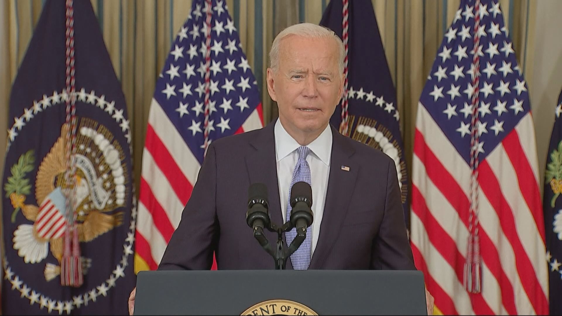 拜登促請未接種疫苗民眾盡快注射疫苗