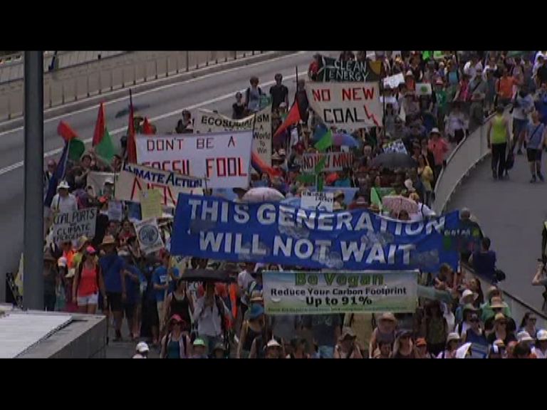 澳新民眾遊行促改善氣候變化