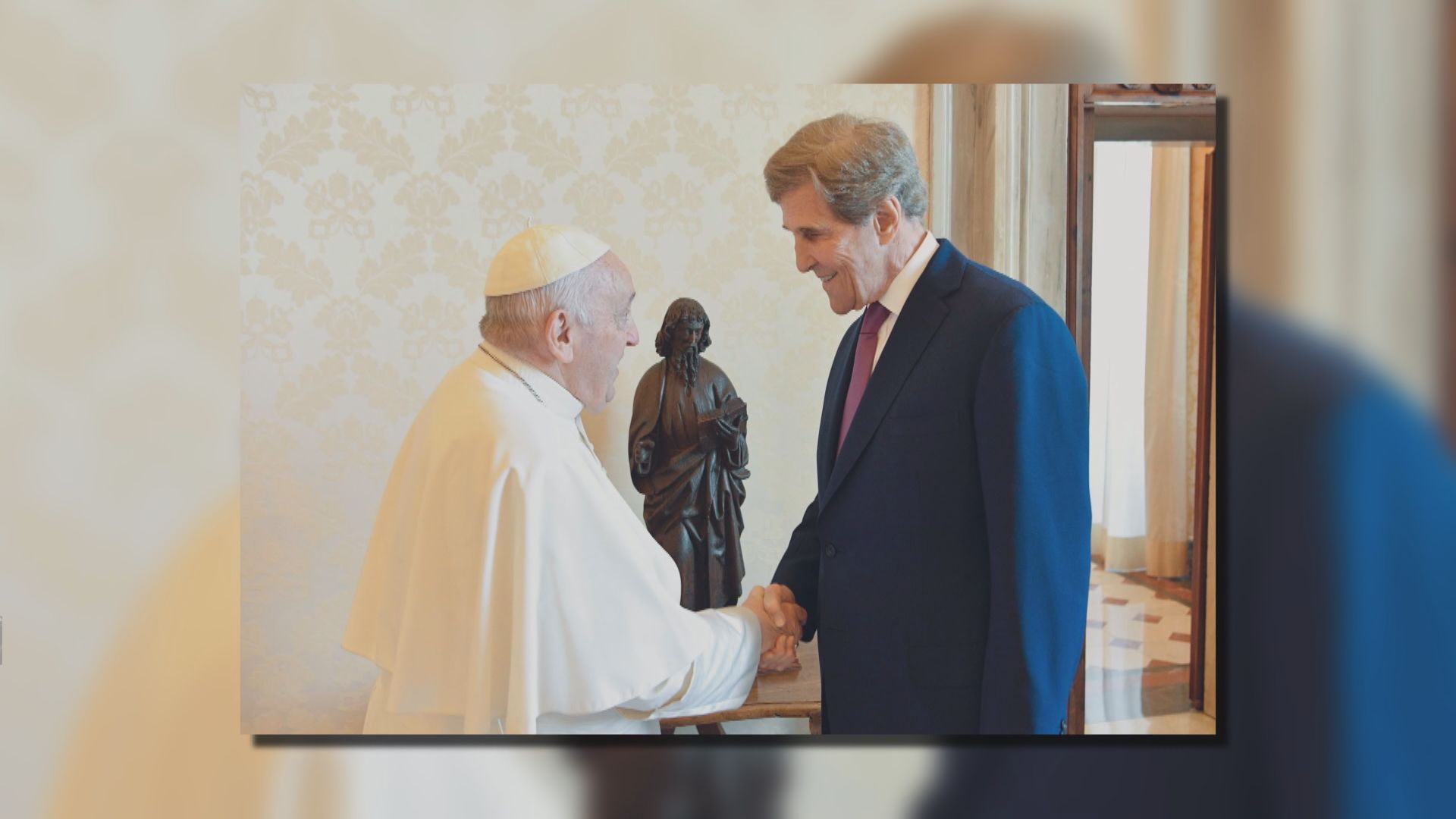 教宗方濟各晤克里 為手術後首次與外國官員會面