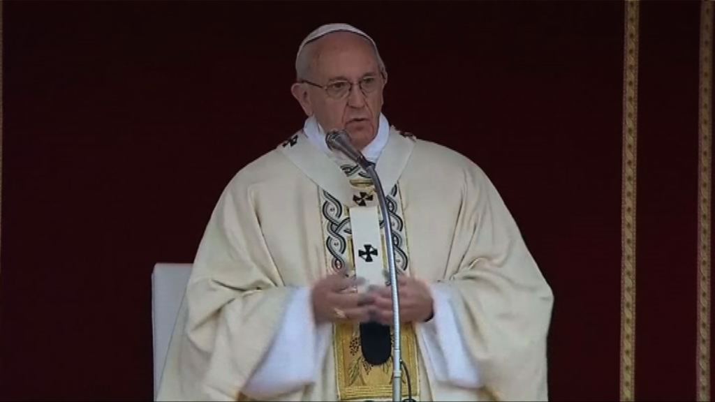 教宗主持復活節彌撒為敘國民眾祝禱