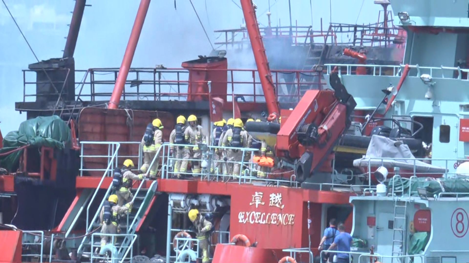 北大嶼山對開海面漁船起火　無人受傷