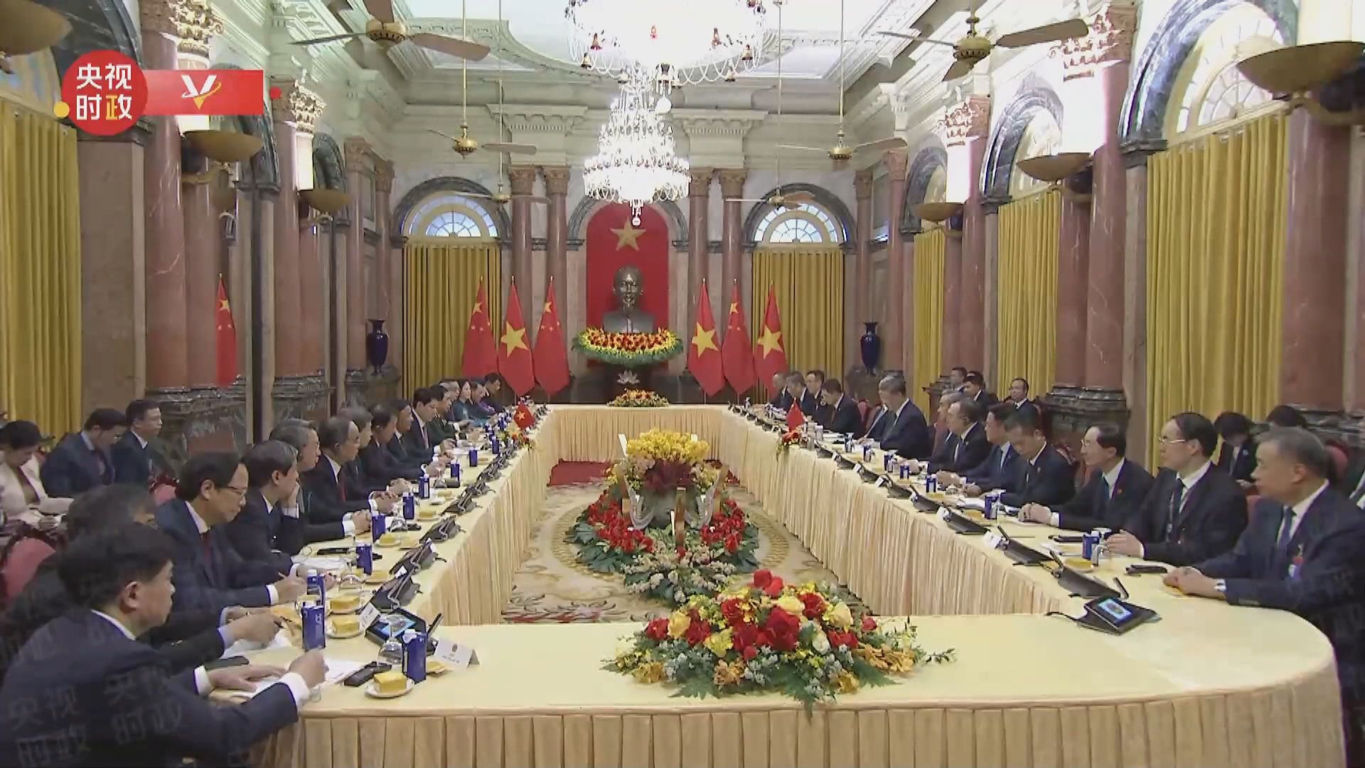 習近平第二日國事訪問越南　會見越南國家主席梁強