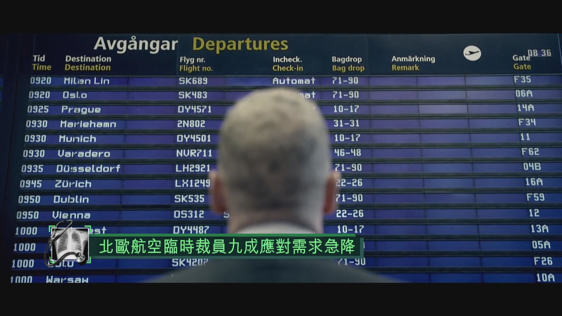 北歐航空臨時裁員九成應對需求急降