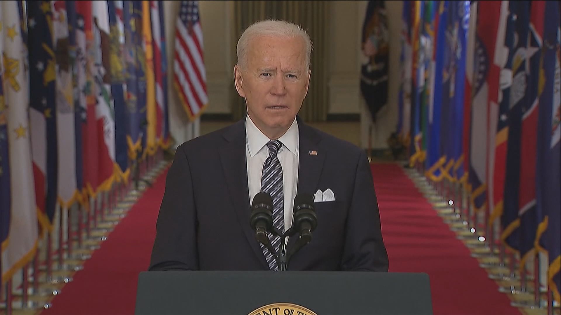 拜登：指示各州許容許所有成年人五月前接種新冠疫苗