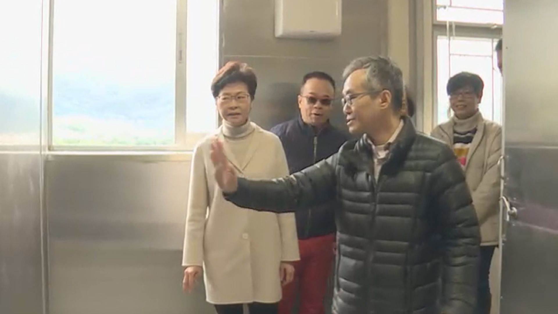 林鄭月娥視察八鄉少年警訊中心改建