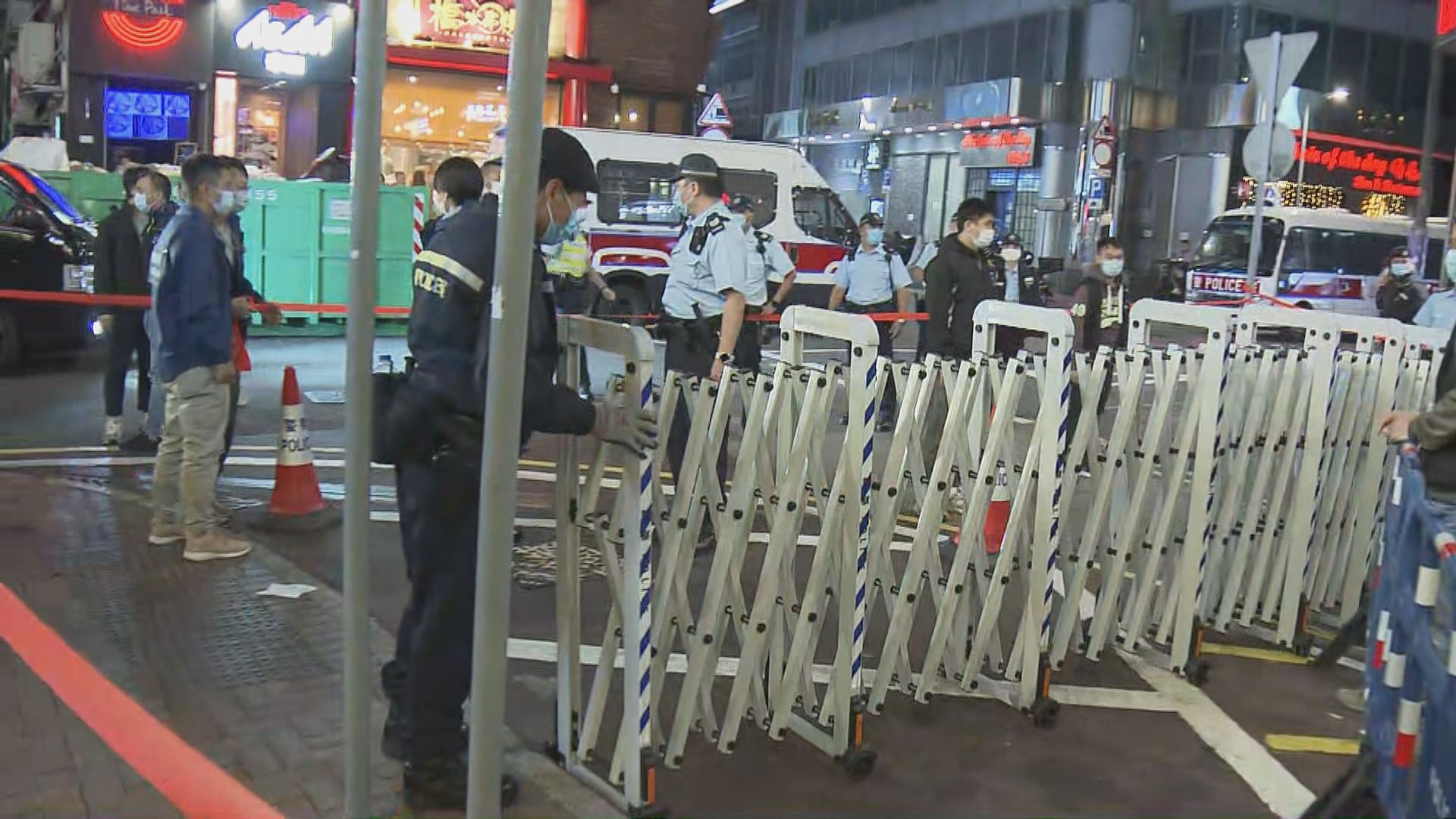 政府圍封尖沙咀棉登徑凱譽強檢