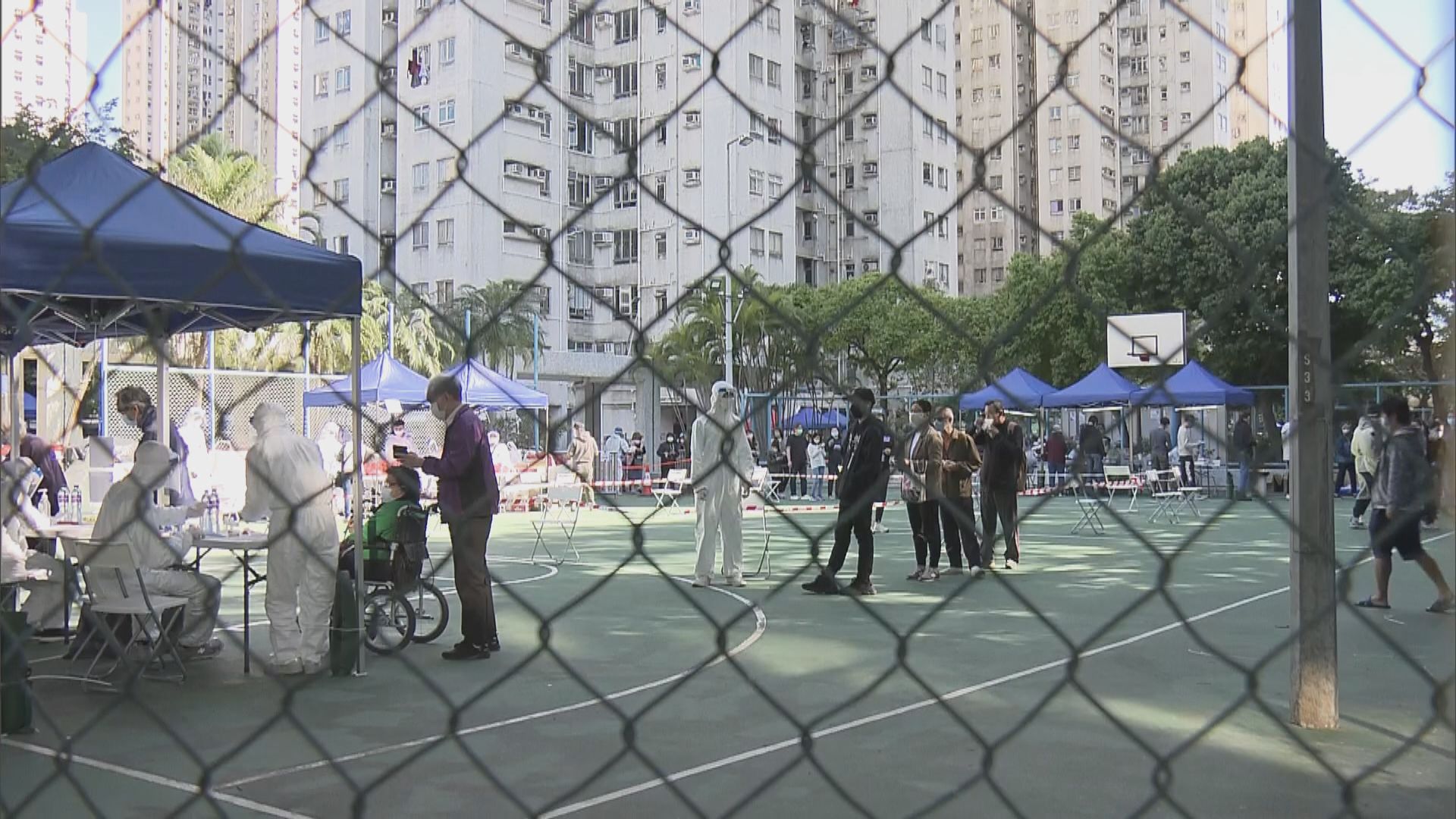 屯門翠寧花園第4、5及6座圍封強檢