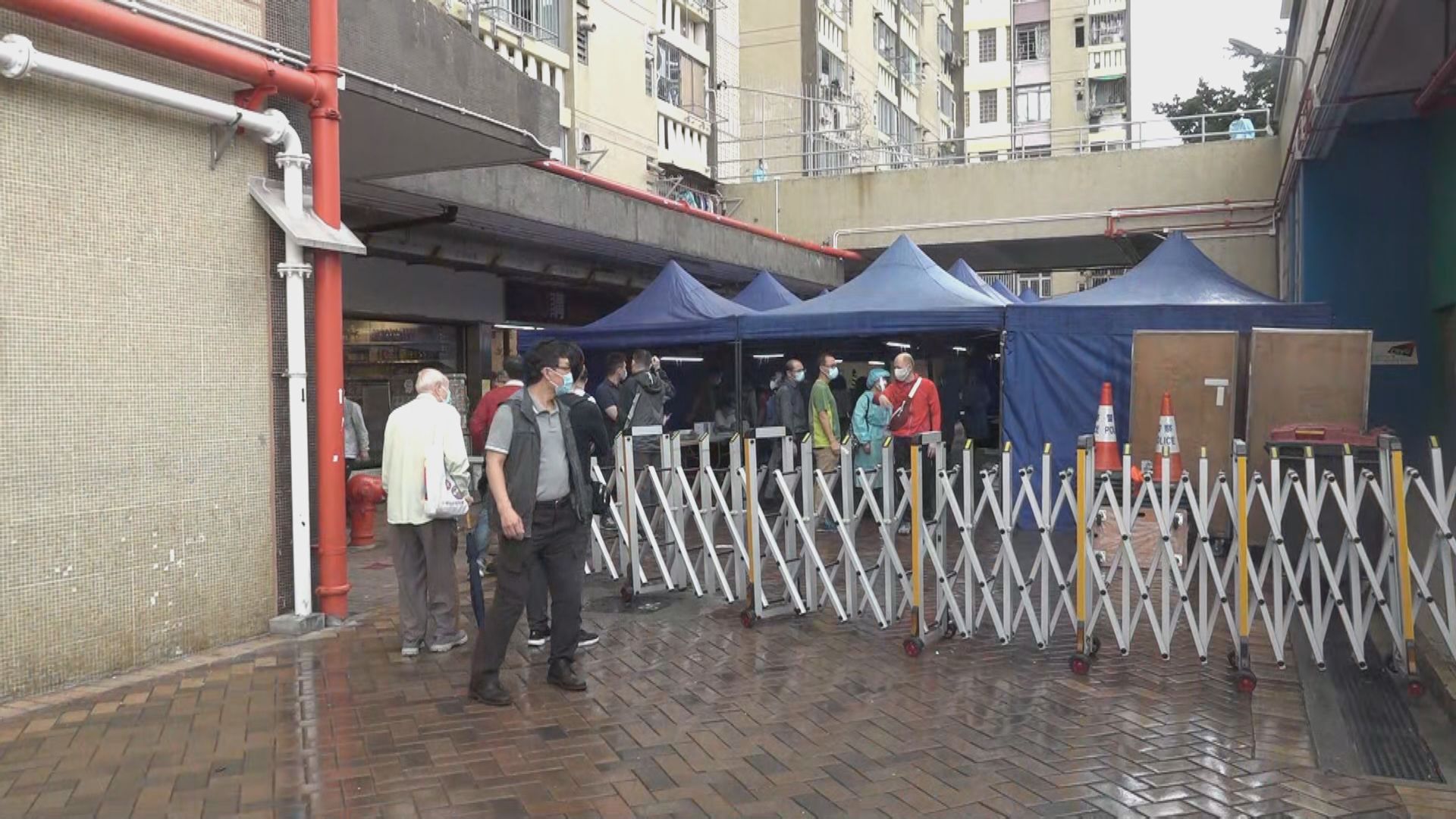 深水埗澤安邨麗澤樓圍封強檢