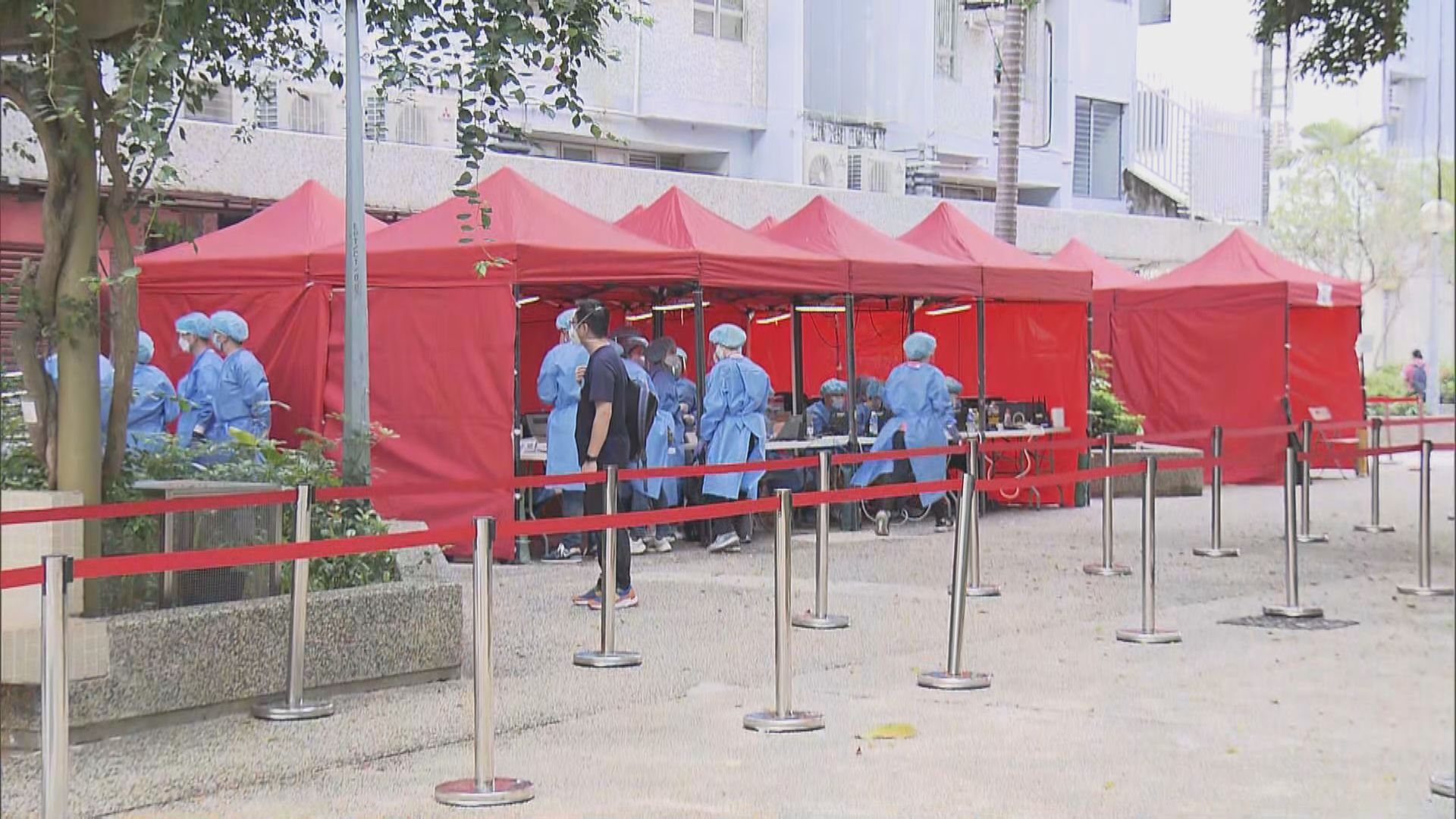 深水埗及沙田分別有大廈被圍封強檢