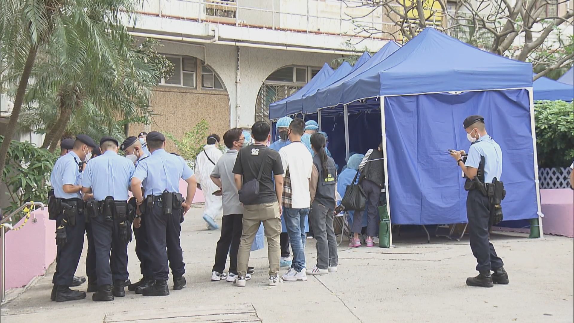 鴨脷洲利東邨東逸樓圍封強檢