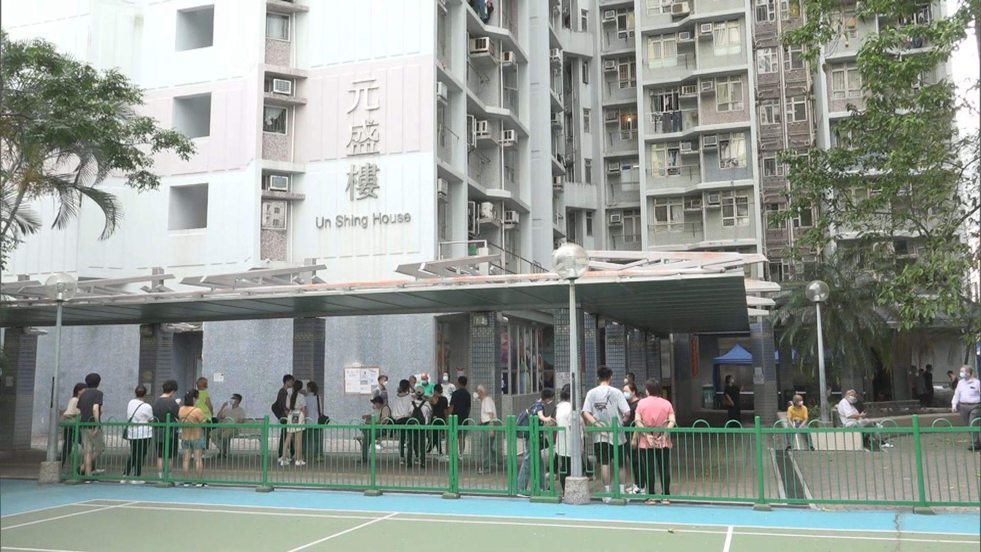 元州邨元盛樓及石圍角邨石翠樓圍封強檢