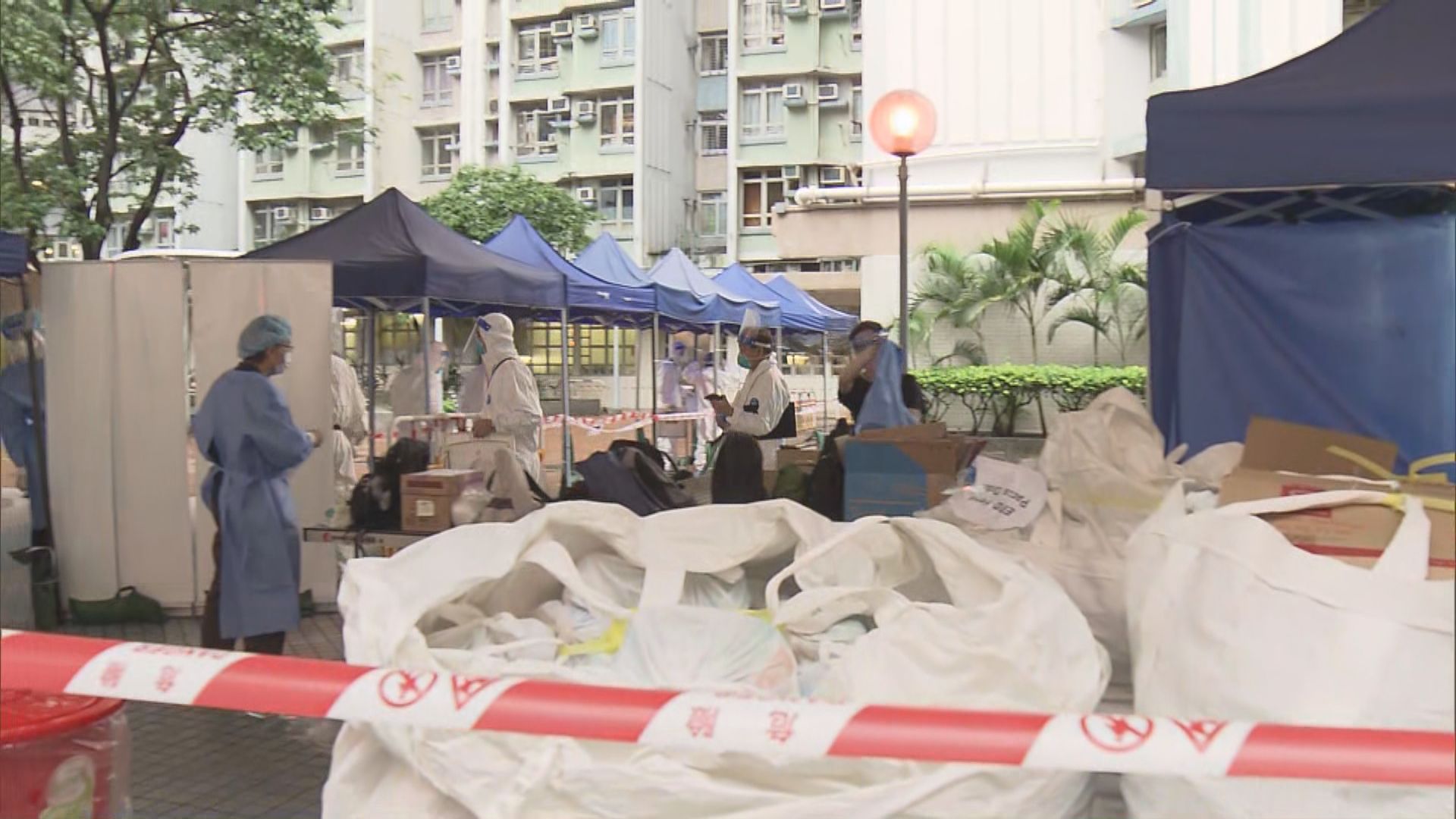 葵涌葵芳邨葵正樓圍封強檢