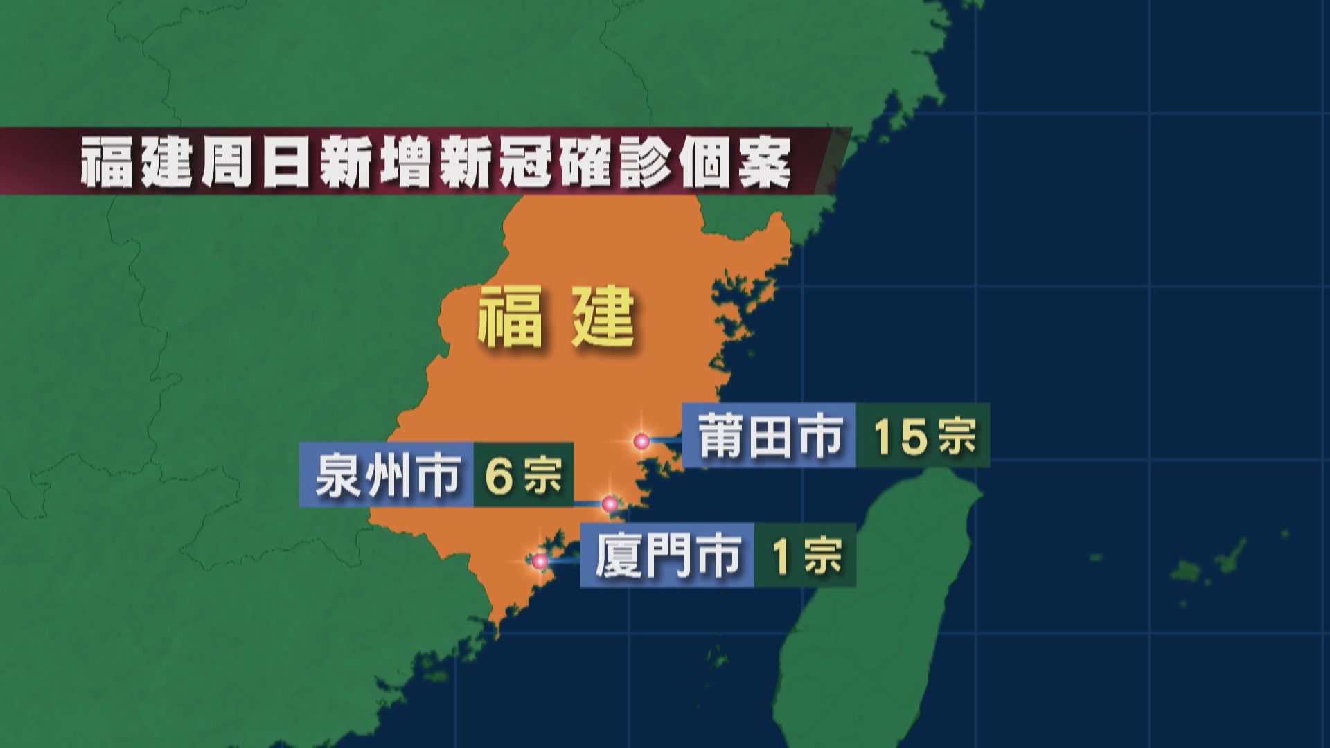 福建莆田市疫情蔓延至廈門市　部分地區列為管控區域