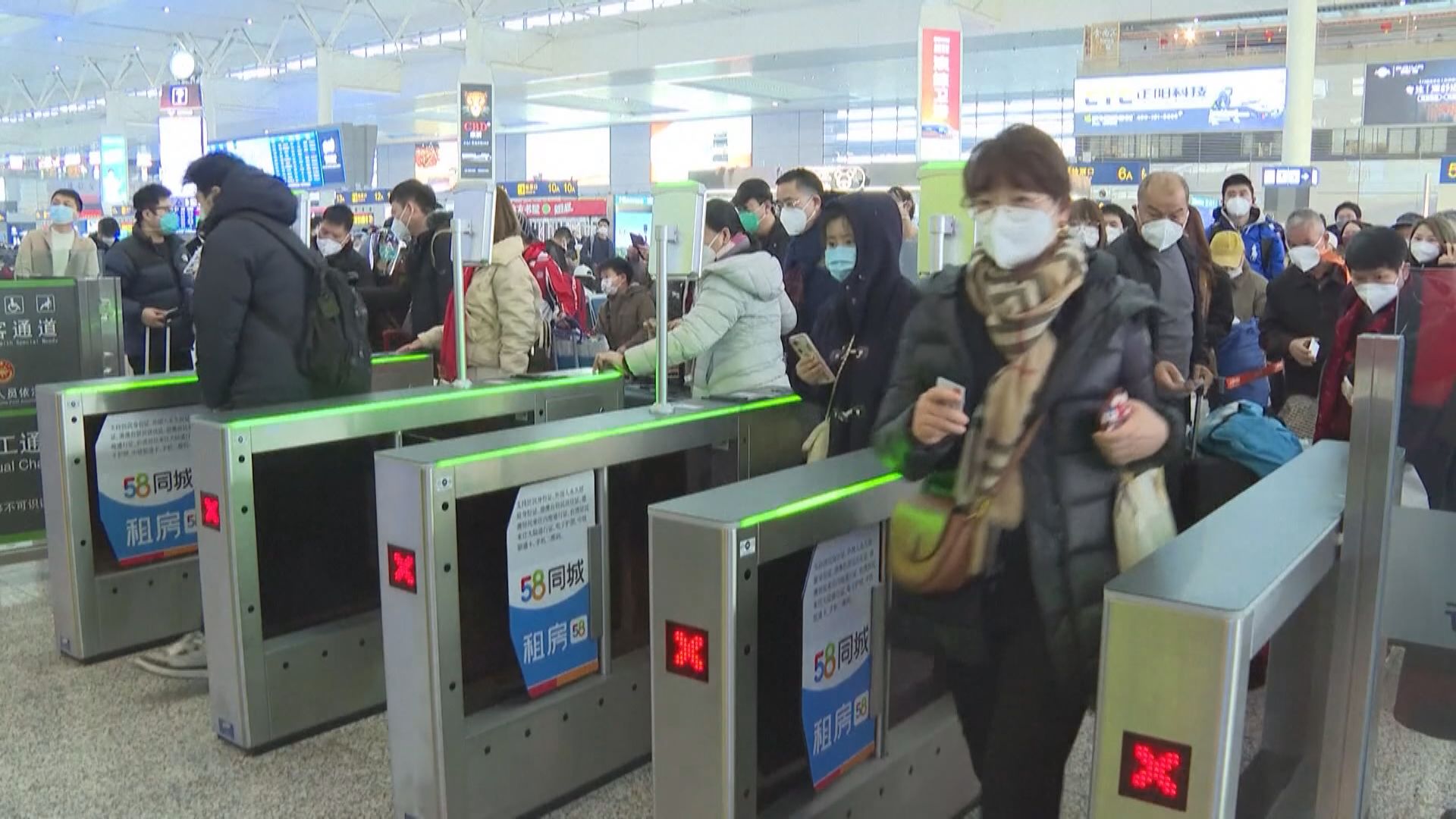 國家移民管理局：周日以來出入境人數明顯上升