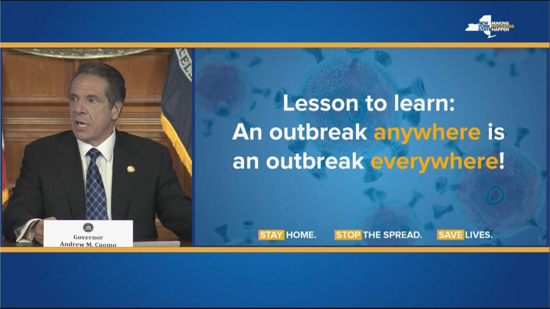 紐約州長批華府一早未禁歐洲民眾入境　留後門給病毒傳美國