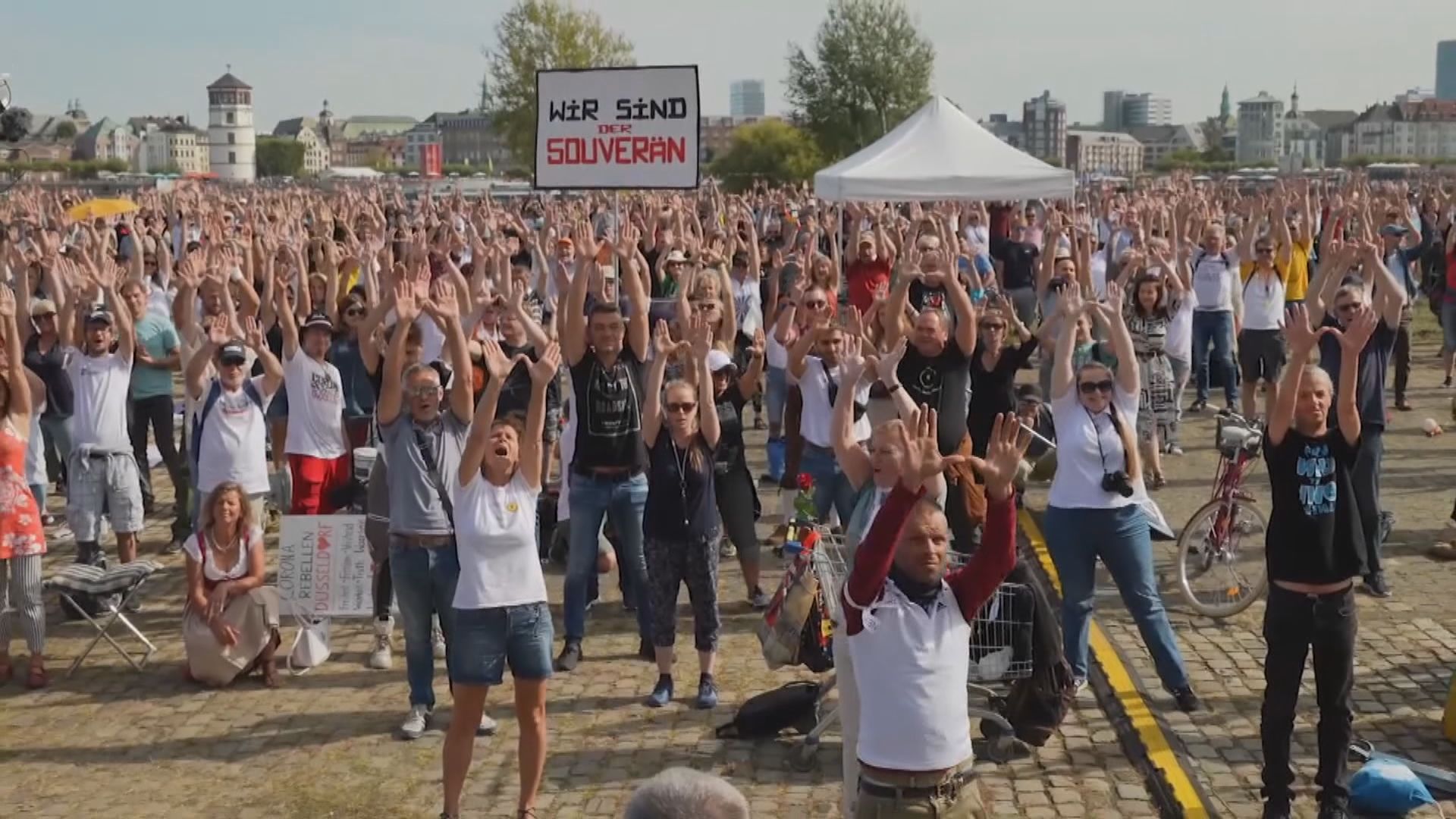 德國和西班牙有示威抗議實施限制措施