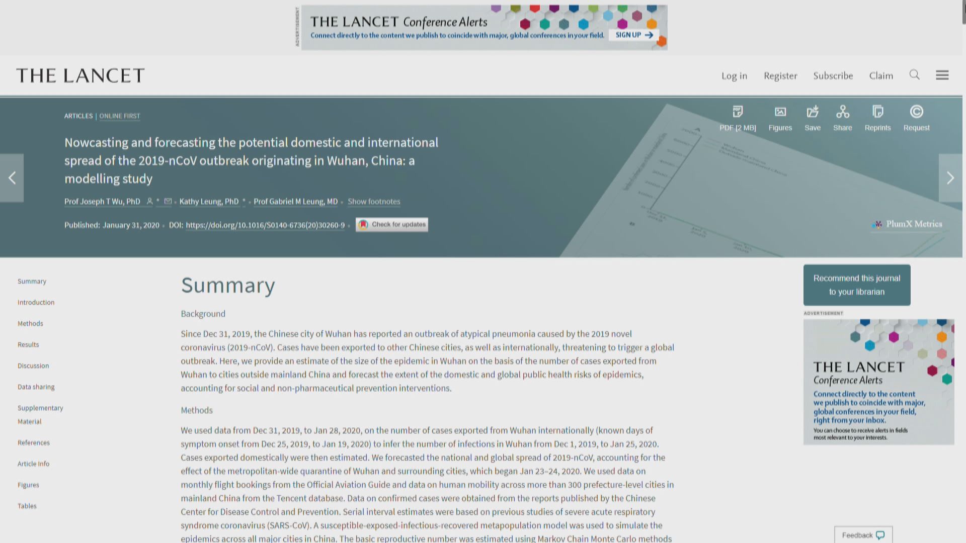 港大推算武漢農曆年前已逾7.5萬新型肺炎個案