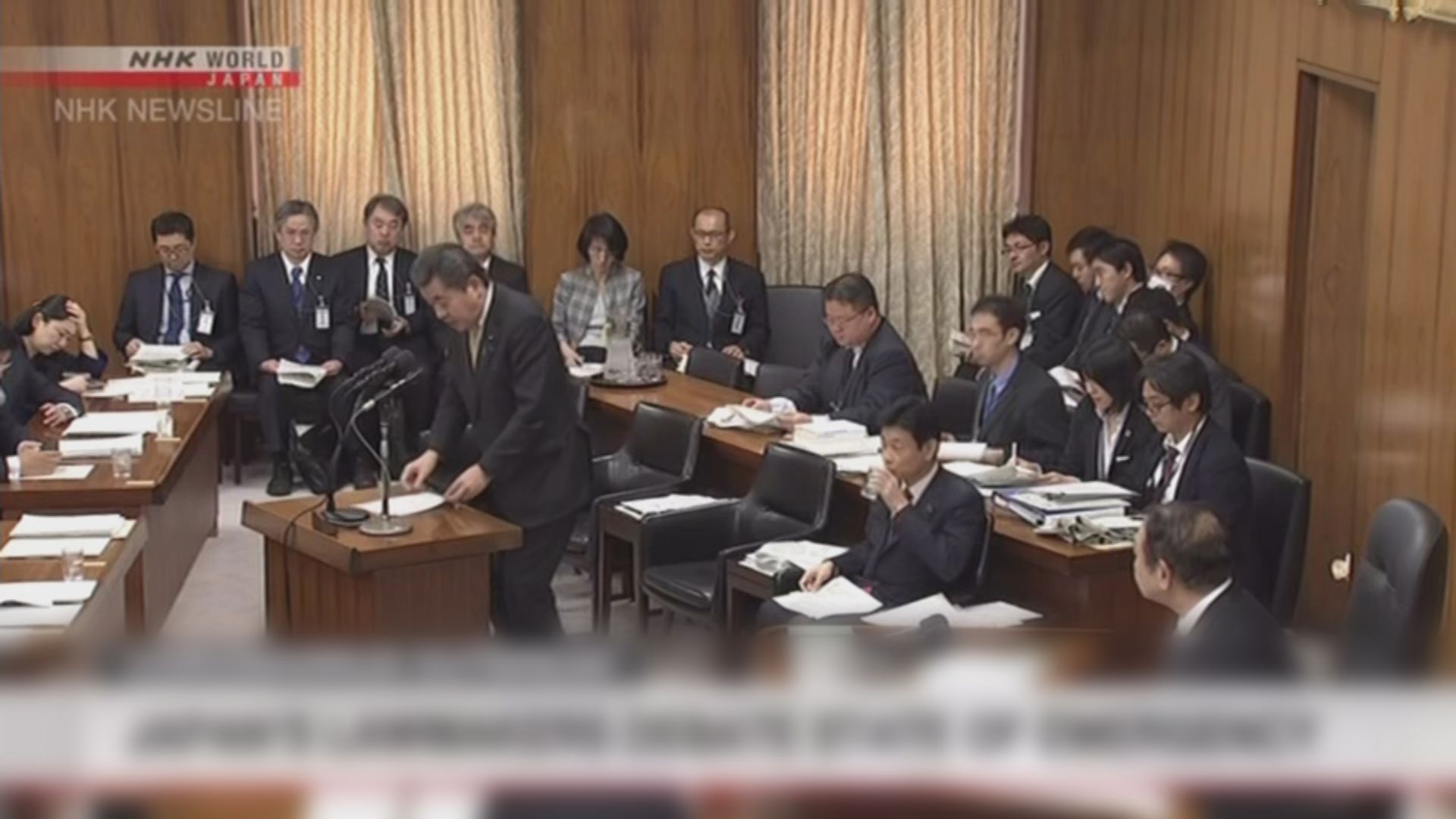 日眾議院內閣通過法案　允許首相宣布國家進入緊急狀態