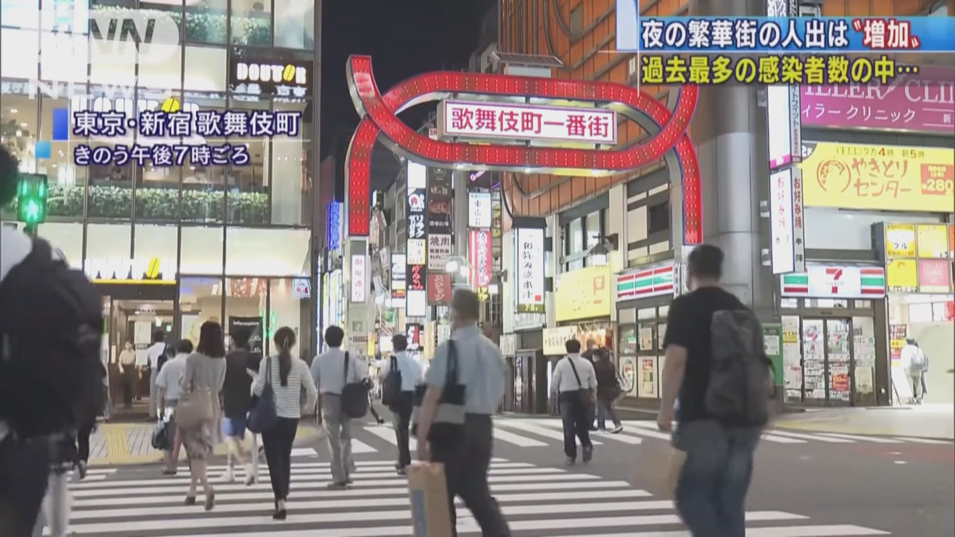 東京都增206宗確診　醫生組織建議政府勒令夜店停業兩周