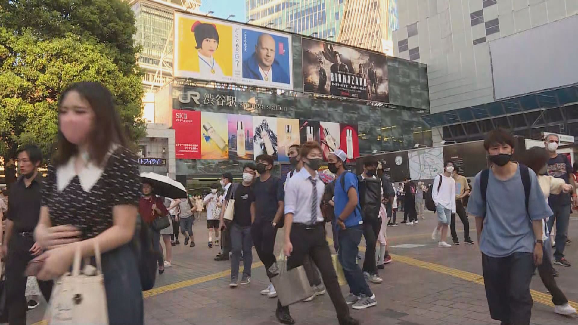 日本新冠疫情增逾九萬宗　東京警戒升至最高