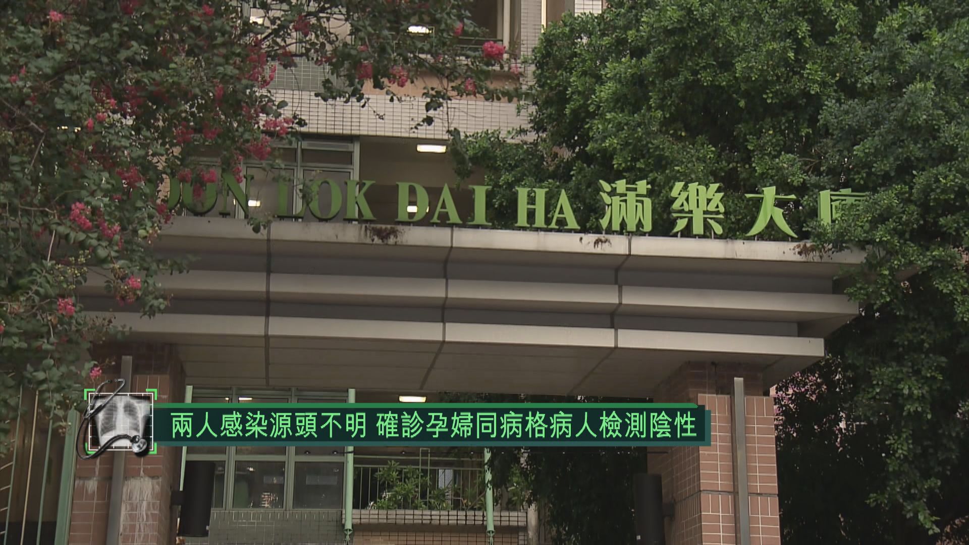 新個案兩宗感染源頭不明　確診孕婦同病格病人檢測陰性