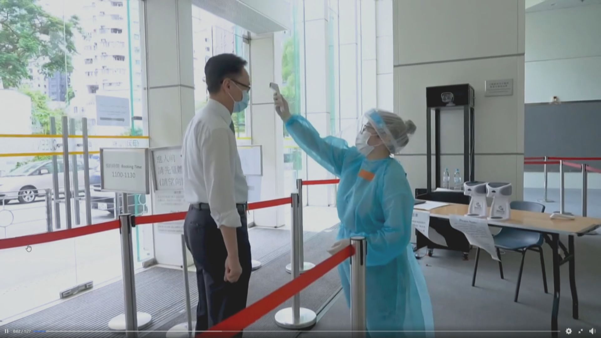 聶德權到伊館檢測中心視察