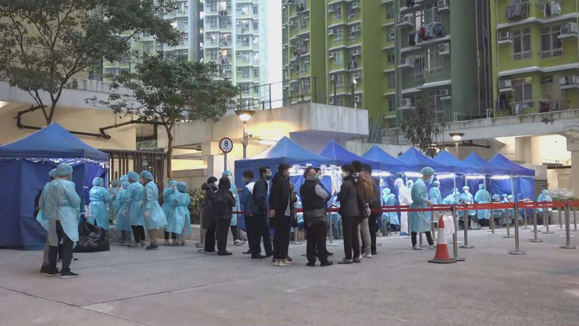 五幢大廈完成圍封共發現907宗初步陽性個案