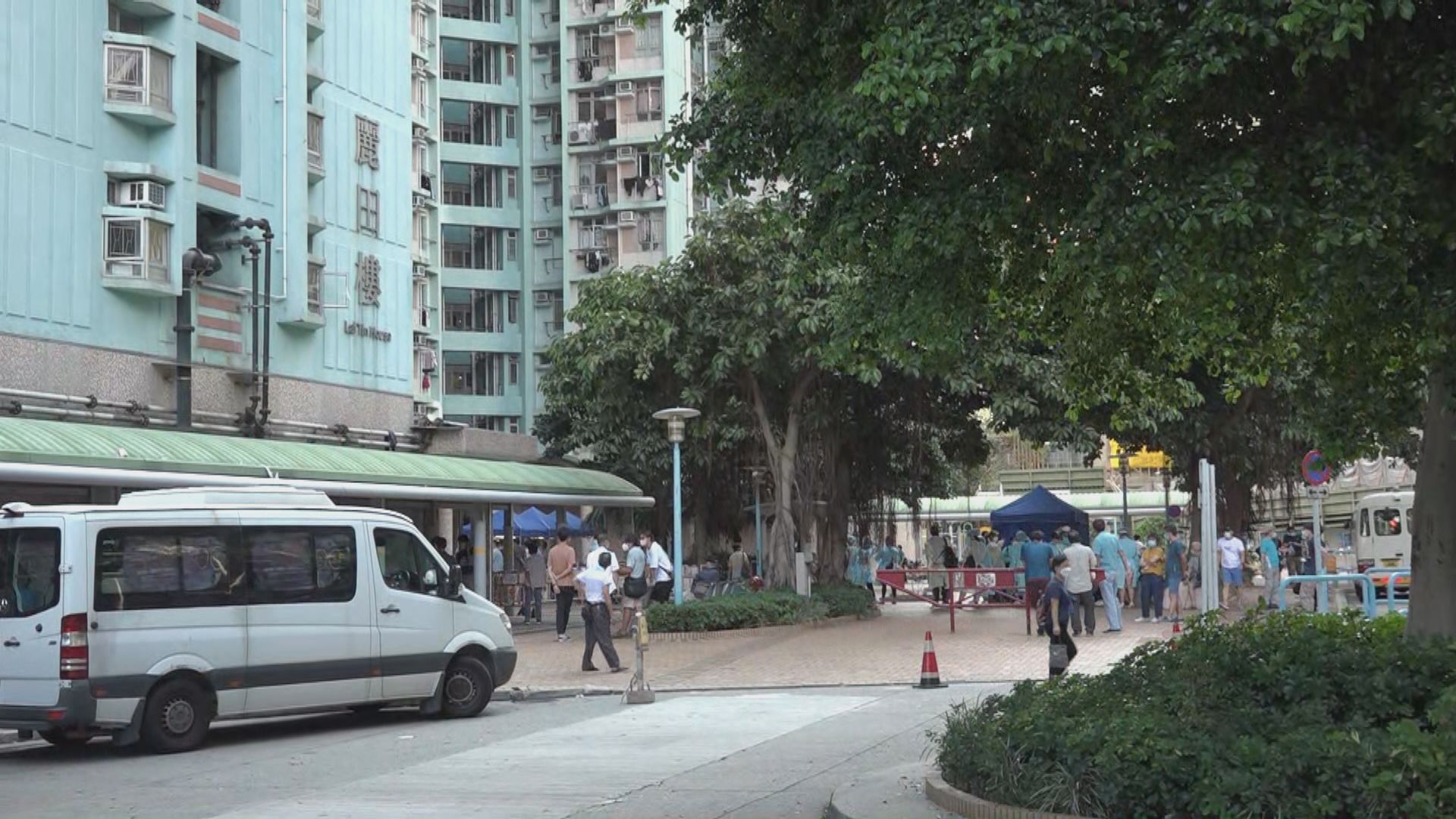 白田邨麗田樓圍封發現14宗陽性個案